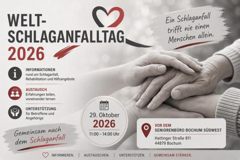Welt-Schlaganfalltag 2026: „Gemeinsam nach dem Schlaganfall“